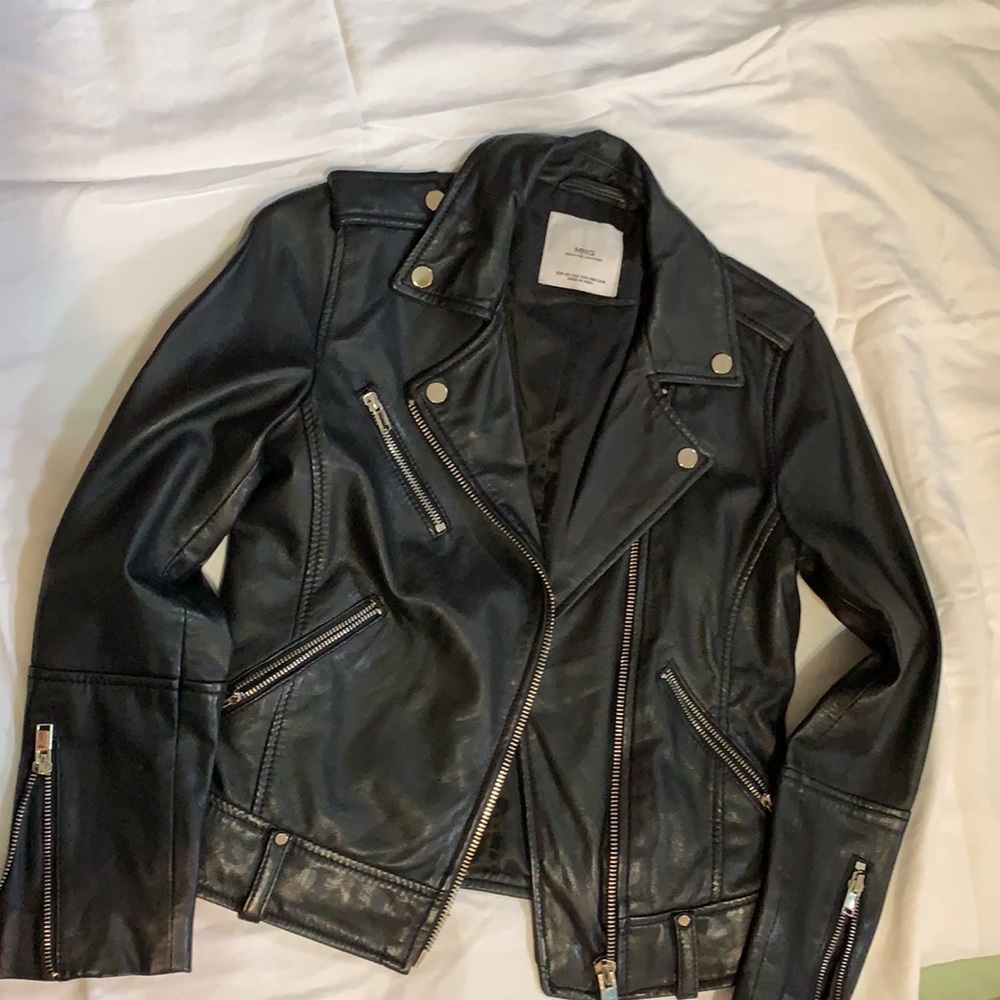 Mango soft leather jacket - Picture 4 of 4